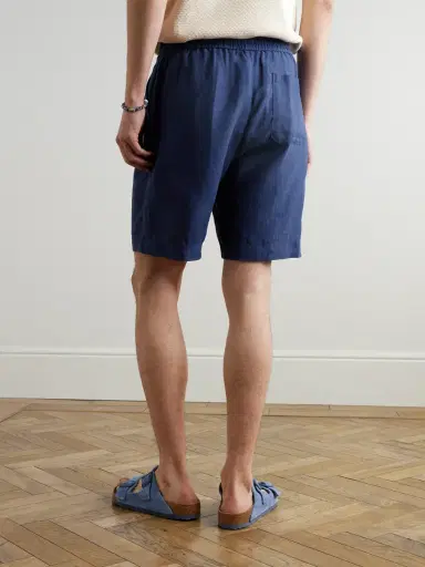 Sunspel Straight-Leg Linen Shorts - Men | Thumbnail 4
