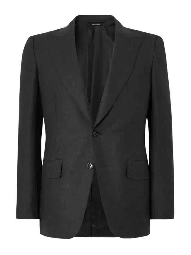 Tom Ford Stretch-Wool Flannel Suit Jacket - Men