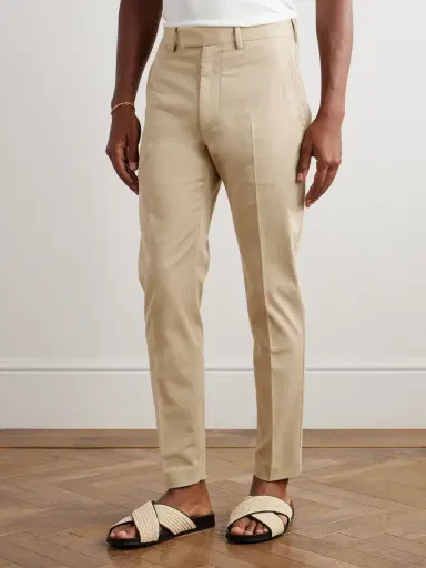 Tom Ford Tapered Cotton-Blend Twill Chinos - Men | Thumbnail 3 Tom Ford Tapered Cotton-Blend Twill Chinos - Men | Thumbnail 3