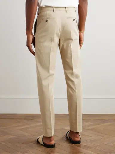 Tom Ford Tapered Cotton-Blend Twill Chinos - Men | Thumbnail 4 Tom Ford Tapered Cotton-Blend Twill Chinos - Men | Thumbnail 4
