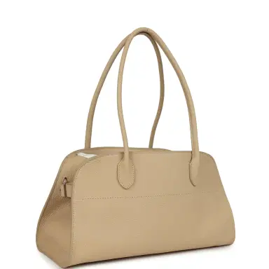 The Row The Row Margaux Shoulder 12 Bag Boulder Calfskin Silver Hardware | Thumbnail 2 The Row The Row Margaux Shoulder 12 Bag Boulder Calfskin Silver Hardware | Thumbnail 2