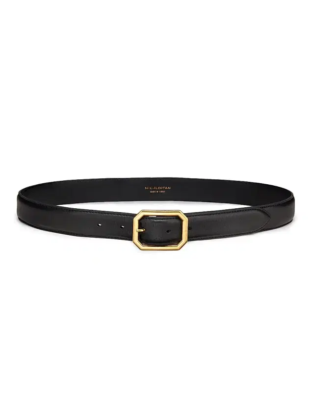 Women's Anais Leather Belt - Black