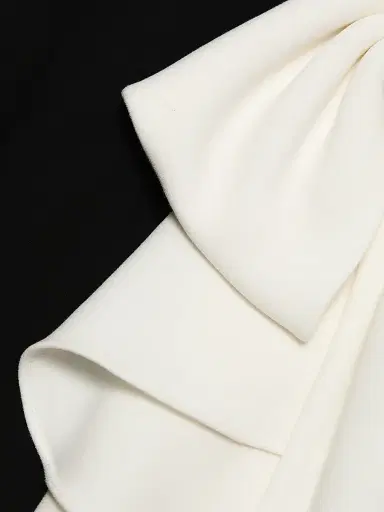 Teri Jon by Rickie Freeman Women's Two-Tone Off-the-Shoulder Column Gown - Black White | Thumbnail 7