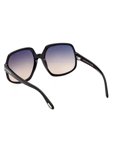 TOM FORD Women's 60MM Geometric Sunglasses - Shiny Black | Thumbnail 4