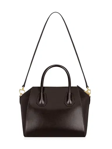 Givenchy Women's Small Antigona Top Handle Bag in Box Leather - Chocolate | Thumbnail 3 Givenchy Women's Small Antigona Top Handle Bag in Box Leather - Chocolate | Thumbnail 3