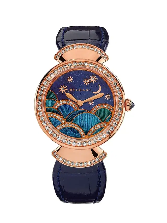 Women's Divas' Dream 18K Rose Gold, 1.40 TCW Diamond & Alligator Leather Strap Watch/33MM - Rose Gold