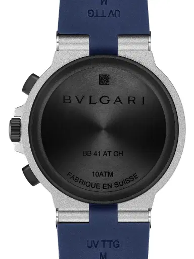 BVLGARI Women's Aluminum, Titanium & Rubber Chronograph Watch/41MM - Blue | Thumbnail 6 BVLGARI Women's Aluminum, Titanium & Rubber Chronograph Watch/41MM - Blue | Thumbnail 6