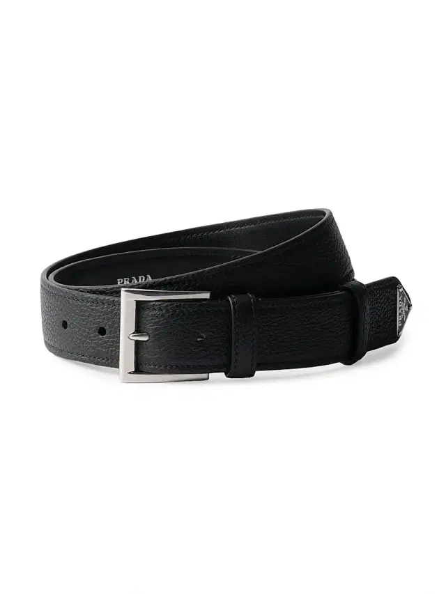 Men's Leather Belt - Grey