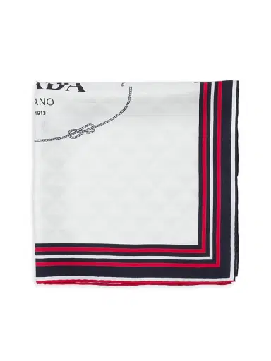 Prada Women's Printed Silk Twill Jacquard Square Scarf - Beige | Thumbnail 2