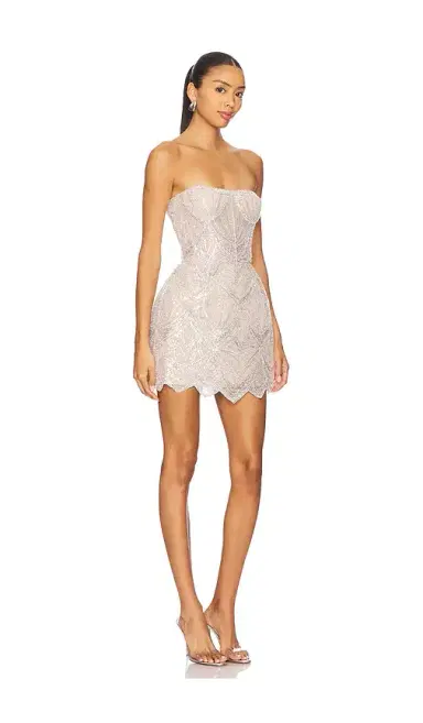 Bronx and Banco Giselle Blanc Mini Dress | Thumbnail 2