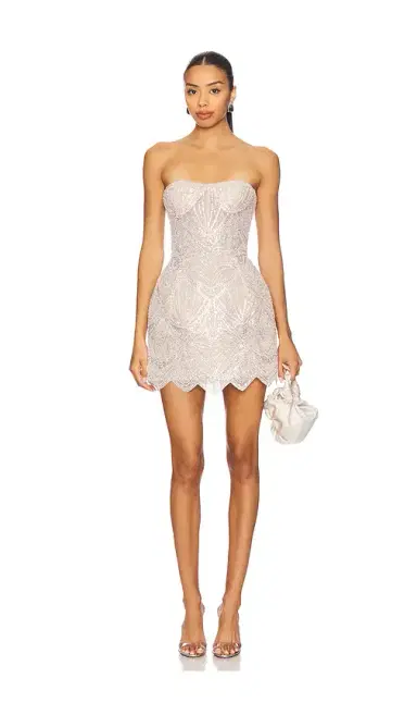 Bronx and Banco Giselle Blanc Mini Dress | Thumbnail 1