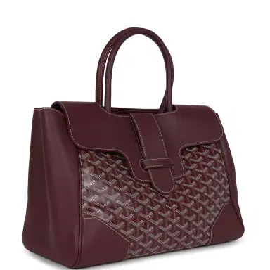 goyard Goyard Saigon Tote Burgundy Goyardine Canvas Palladium Hardware | Thumbnail 2 goyard Goyard Saigon Tote Burgundy Goyardine Canvas Palladium Hardware | Thumbnail 2