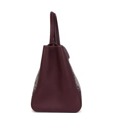 goyard Goyard Saigon Tote Burgundy Goyardine Canvas Palladium Hardware | Thumbnail 3 goyard Goyard Saigon Tote Burgundy Goyardine Canvas Palladium Hardware | Thumbnail 3