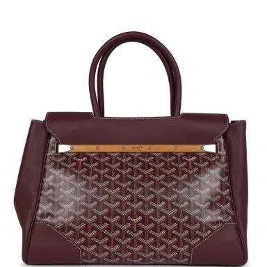 goyard Goyard Saigon Tote Burgundy Goyardine Canvas Palladium Hardware | Thumbnail 4 goyard Goyard Saigon Tote Burgundy Goyardine Canvas Palladium Hardware | Thumbnail 4
