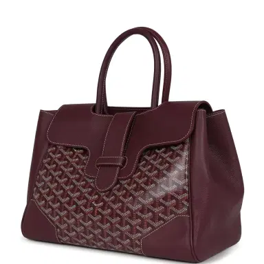 goyard Goyard Saigon Tote Burgundy Goyardine Canvas Palladium Hardware | Thumbnail 5 goyard Goyard Saigon Tote Burgundy Goyardine Canvas Palladium Hardware | Thumbnail 5