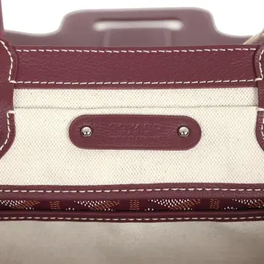 goyard Goyard Saigon Tote Burgundy Goyardine Canvas Palladium Hardware | Thumbnail 8 goyard Goyard Saigon Tote Burgundy Goyardine Canvas Palladium Hardware | Thumbnail 8