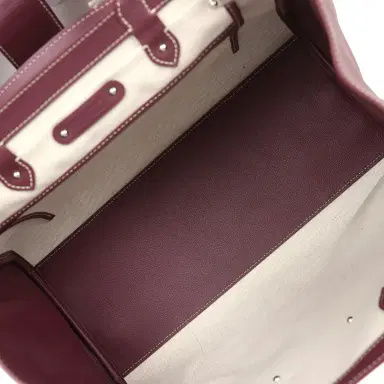 goyard Goyard Saigon Tote Burgundy Goyardine Canvas Palladium Hardware | Thumbnail 9 goyard Goyard Saigon Tote Burgundy Goyardine Canvas Palladium Hardware | Thumbnail 9