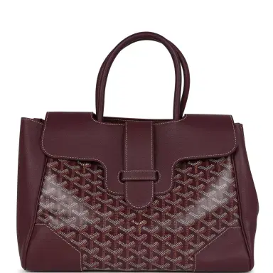 goyard Goyard Saigon Tote Burgundy Goyardine Canvas Palladium Hardware | Thumbnail 1 goyard Goyard Saigon Tote Burgundy Goyardine Canvas Palladium Hardware | Thumbnail 1