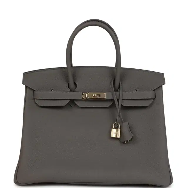 hermes Hermes Birkin 35 Gris Mouette Togo Permabrass Hardware