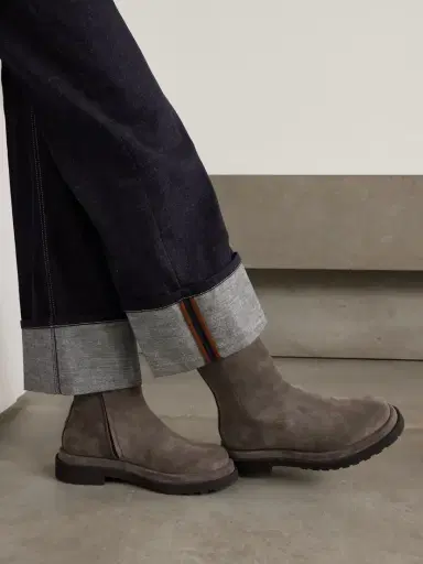 Brunello Cucinelli Bead-embellished Suede Ankle Boots | Thumbnail 2