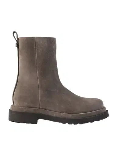 Brunello Cucinelli Bead-embellished Suede Ankle Boots | Thumbnail 1