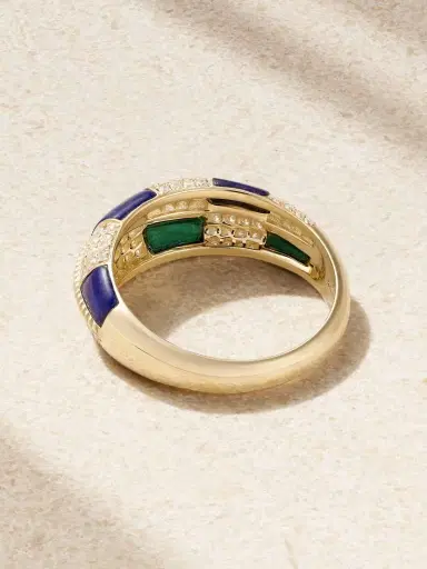 Yvonne Léon Alliance 9-karat Gold Multi-stone Ring | Thumbnail 3 Yvonne Léon Alliance 9-karat Gold Multi-stone Ring | Thumbnail 3