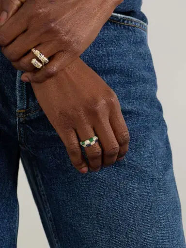 Yvonne Léon Alliance 9-karat Gold Multi-stone Ring | Thumbnail 5 Yvonne Léon Alliance 9-karat Gold Multi-stone Ring | Thumbnail 5