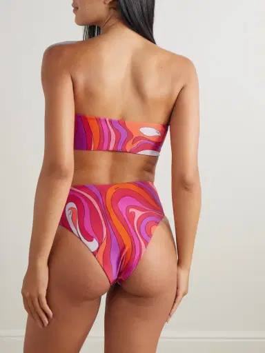 PUCCI Printed Bandeau Bikini Top | Thumbnail 3
