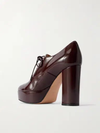 Gianvito Rossi 70 Patent-leather Platform Oxford Pumps | Thumbnail 3 Gianvito Rossi 70 Patent-leather Platform Oxford Pumps | Thumbnail 3