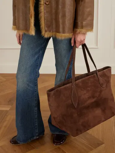 Liffner Mega Sprout Suede Tote | Thumbnail 3