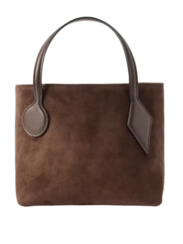 Micro Leather-trimmed Suede Tote