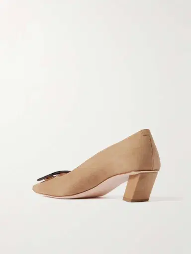 Roger Vivier Belle Vivier 45 Suede Pumps | Thumbnail 3
