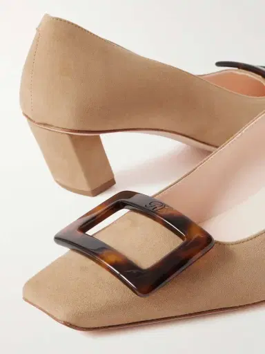 Roger Vivier Belle Vivier 45 Suede Pumps | Thumbnail 4