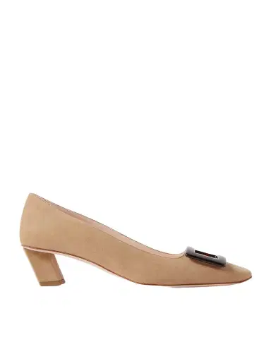 Roger Vivier Belle Vivier 45 Suede Pumps | Thumbnail 1