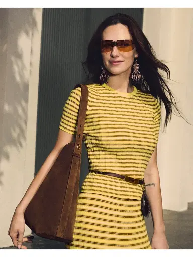 Tory Burch Women's Suede Hobo Bag - Caramel | Thumbnail 7