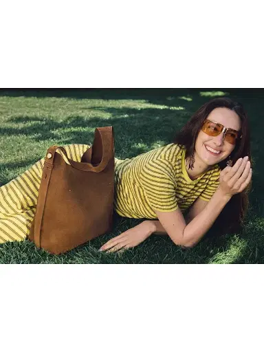Tory Burch Women's Suede Hobo Bag - Caramel | Thumbnail 8