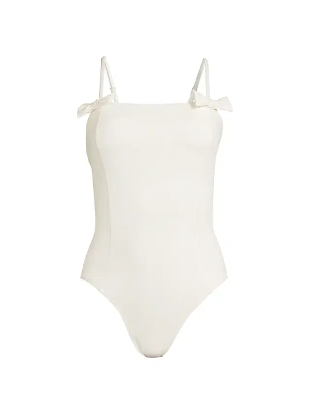 Women's Townes Bow One-Piece Swimsuit - White