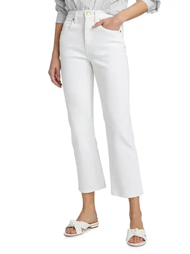Jamie Haller Women's The Kenickie High Rise Jeans - Soft White | Thumbnail 3