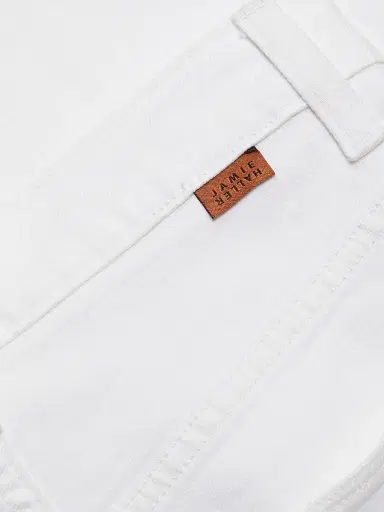 Jamie Haller Women's The Kenickie High Rise Jeans - Soft White | Thumbnail 7