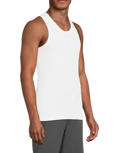 Mack Weldon Men's 3-Pack Ribbed Jersey Slim-Fit Tank Set - Bright White - Size XXL | Thumbnail 4 Mack Weldon Men's 3-Pack Ribbed Jersey Slim-Fit Tank Set - Bright White - Size XXL | Thumbnail 4