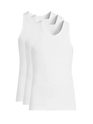 Mack Weldon Men's 3-Pack Ribbed Jersey Slim-Fit Tank Set | Thumbnail 1
