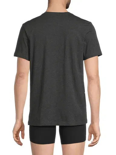 Mack Weldon Men's 3-Pack Cotton Crewneck T-Shirt - Charcoal Heather | Thumbnail 5