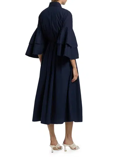 Rosie Assoulin Women's Fiesta Cotton Midi-Shirtdress | Thumbnail 5