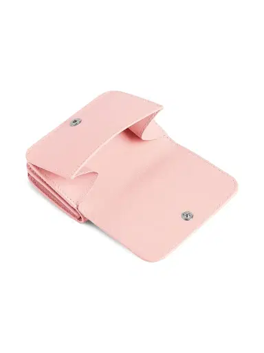 Balenciaga Women's Cash 2.0 Mini Wallet - Suede Pink | Thumbnail 3