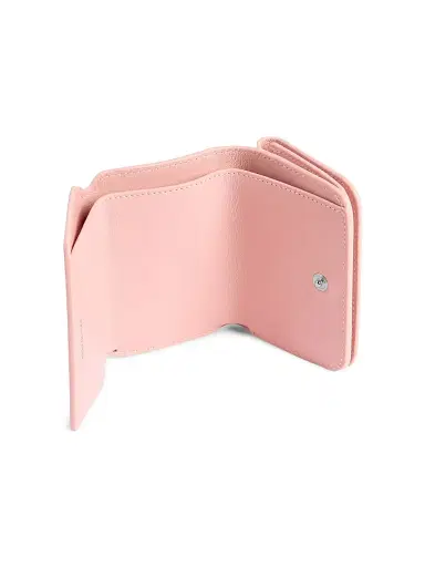 Balenciaga Women's Cash 2.0 Mini Wallet - Suede Pink | Thumbnail 4