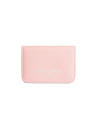 Balenciaga Women's Cash 2.0 Mini Wallet - Suede Pink | Thumbnail 1
