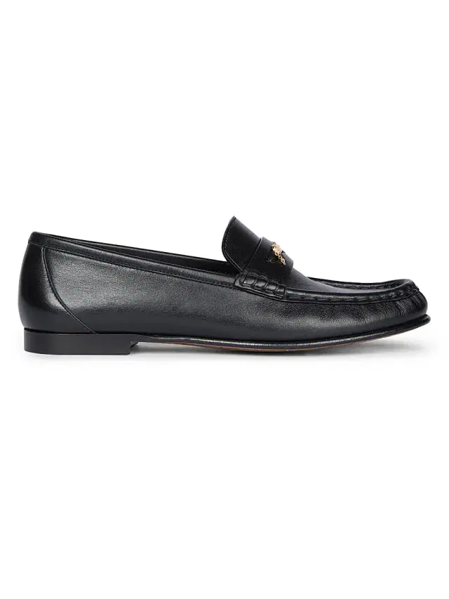 Women's  Leather Loafers - Black