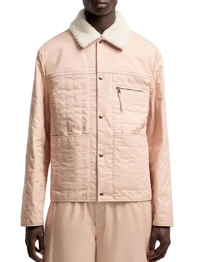 Moncler Genius Men's Moncler x Gilga Farm by Donald Glover Kishus Down-Filled Shacket - Peach Pink | Thumbnail 2 Moncler Genius Men's Moncler x Gilga Farm by Donald Glover Kishus Down-Filled Shacket - Peach Pink | Thumbnail 2