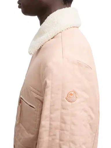 Moncler Genius Men's Moncler x Gilga Farm by Donald Glover Kishus Down-Filled Shacket - Peach Pink | Thumbnail 4 Moncler Genius Men's Moncler x Gilga Farm by Donald Glover Kishus Down-Filled Shacket - Peach Pink | Thumbnail 4