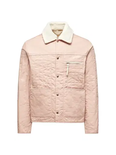 Moncler Genius Men's Moncler x Gilga Farm by Donald Glover Kishus Down-Filled Shacket - Peach Pink | Thumbnail 1 Moncler Genius Men's Moncler x Gilga Farm by Donald Glover Kishus Down-Filled Shacket - Peach Pink | Thumbnail 1